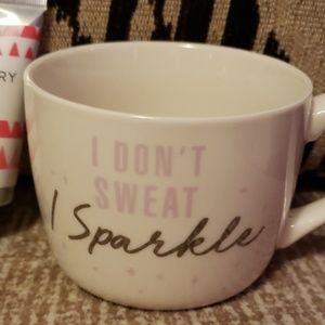 I don't sweat, I sparkle mug